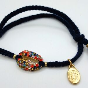 Tommy Bahama Shell Bracelet Gold Tone shell Multicolor Crystals & Corded NWT